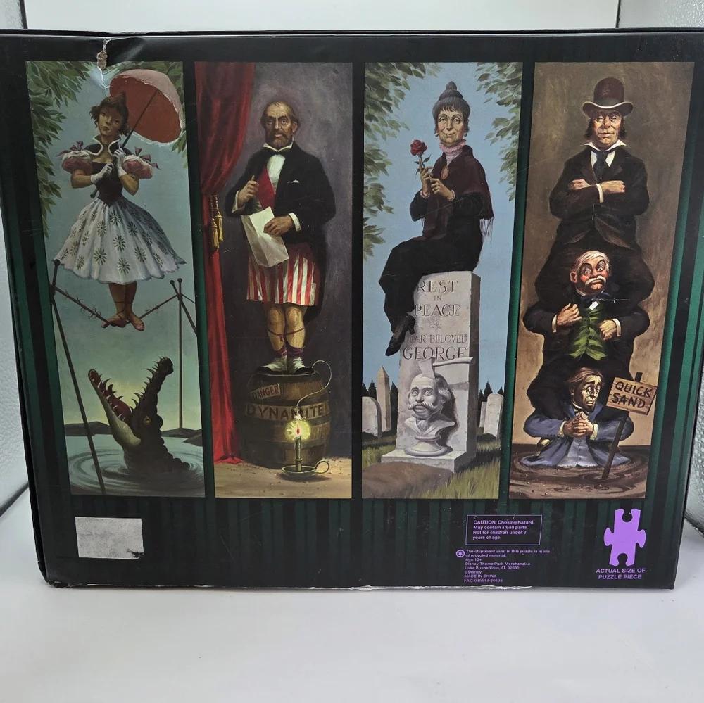 Disney Haunted Mansion Puzzle Set with Green and Purple Accents - Picture 2 of 4